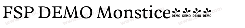 FSP DEMO Monstice字体转换 FSP DEMO Monstice字体转换